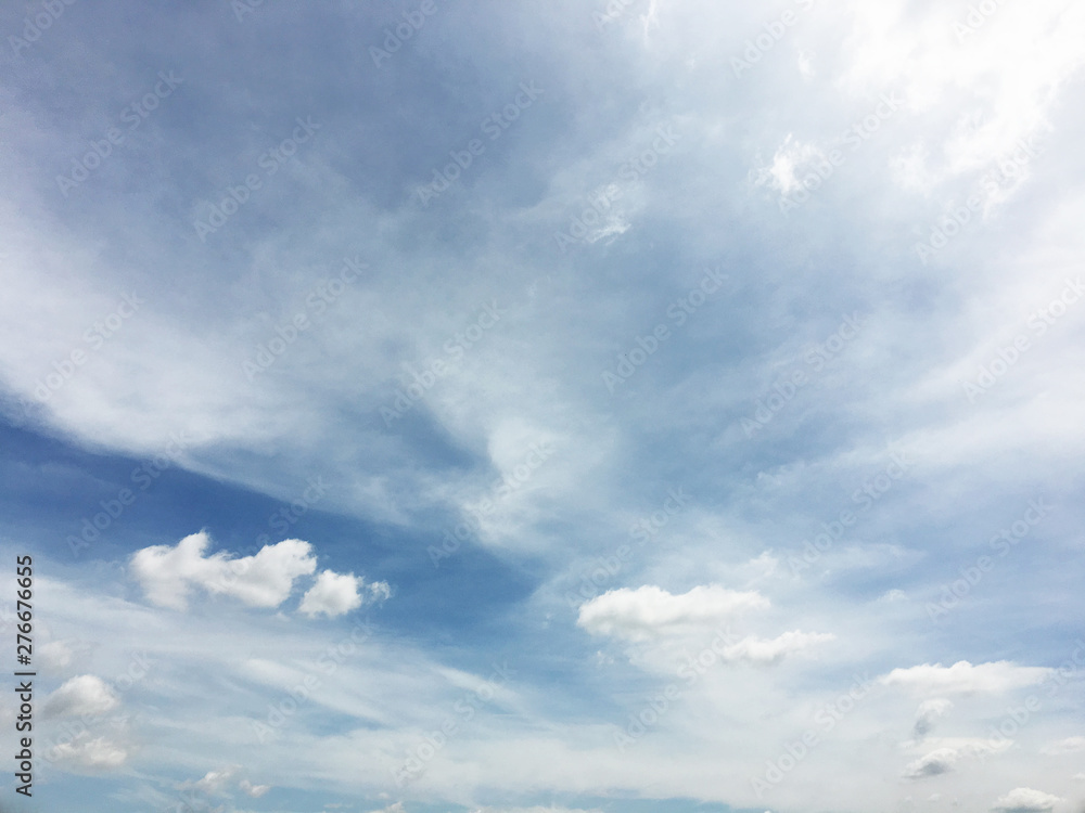 White clouds and blue sky background White clouds and blue sky background