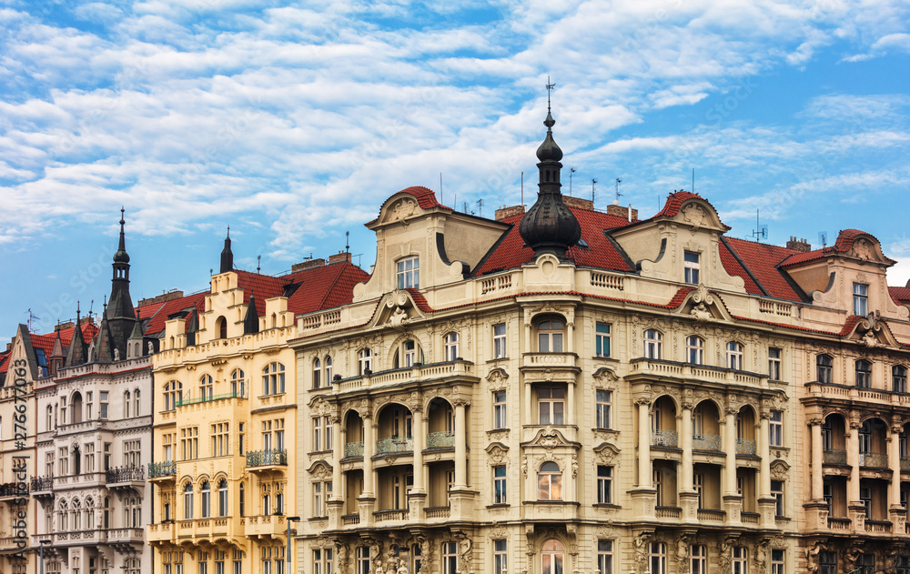 old and beautiful house in city