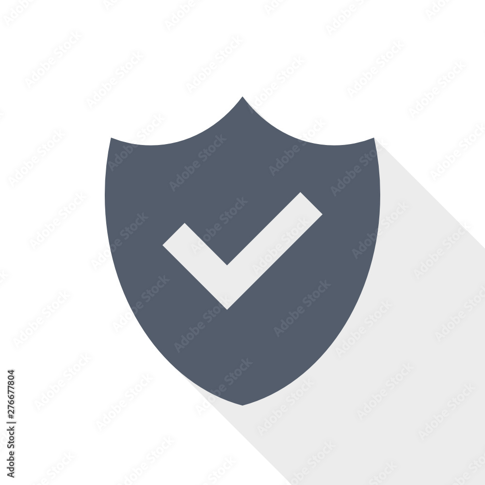 Shield flat design vector icon Shield flat design vector icon