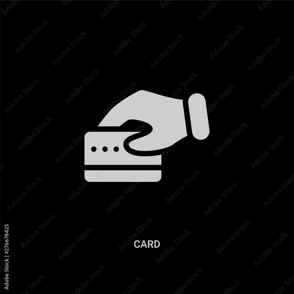 white card vector icon on black background. modern flat card from payment methods concept vector sign symbol can be use for web, mobile and logo. white card vector icon on black background. modern flat card from payment methods concept vector sign symbol can be use for web, mobile and logo.