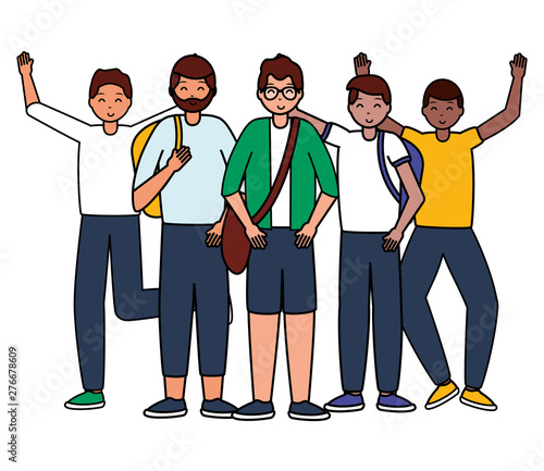happy young people