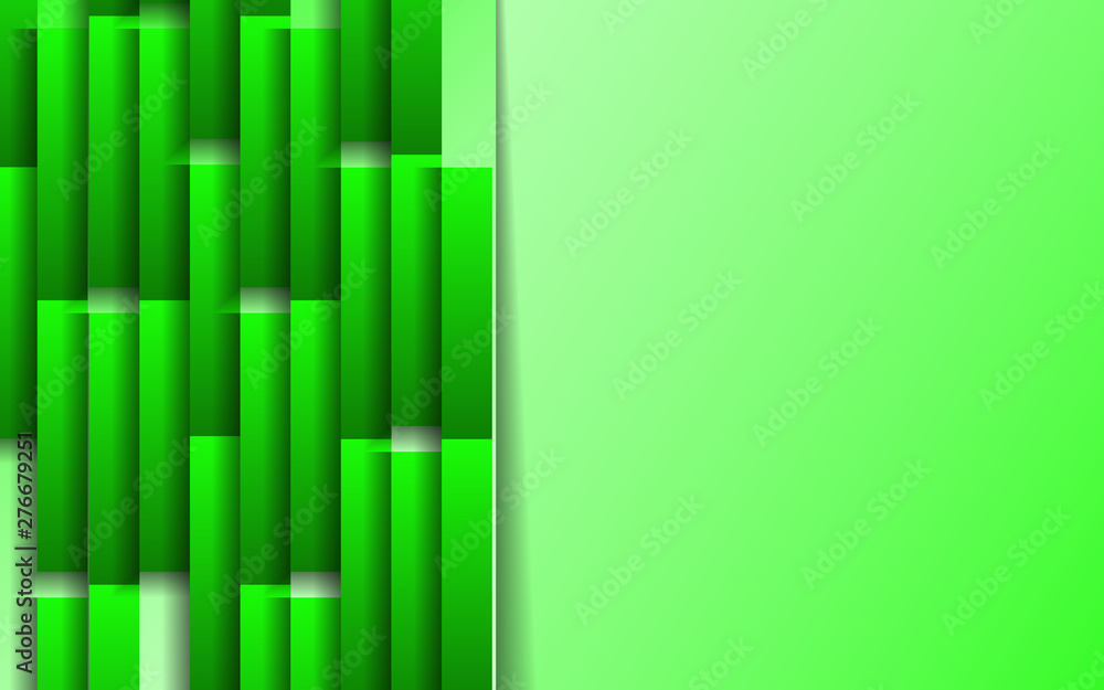 Modern abstract background with 3d paper art style texture. Contrast color design template green and white shape for use element cover, banner, brochure, wallpaper, corporate, advertising Modern abstract background with 3d paper art style texture. Contrast color design template green and white shape for use element cover, banner, brochure, wallpaper, corporate, advertising