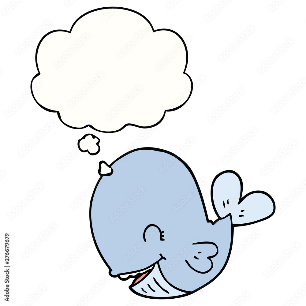 cartoon whale and thought bubble cartoon whale and thought bubble