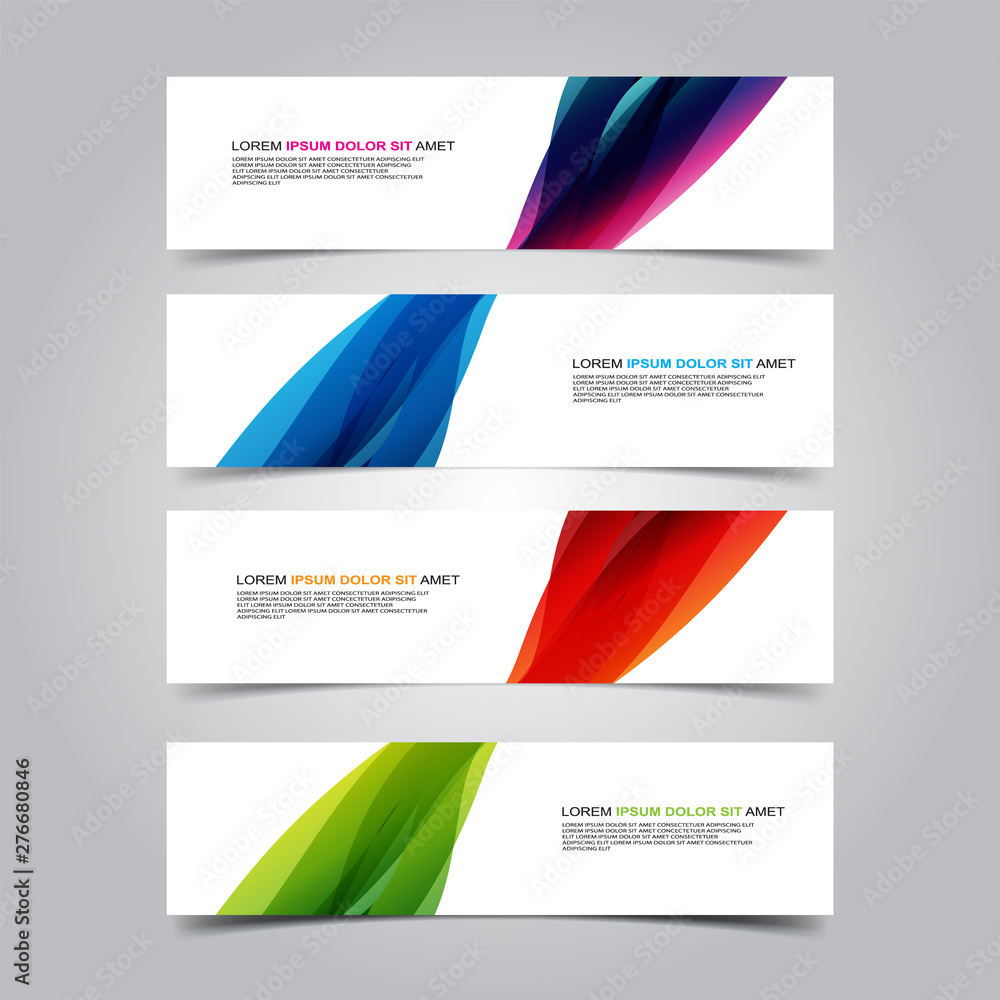 Vector Abstract banner web template