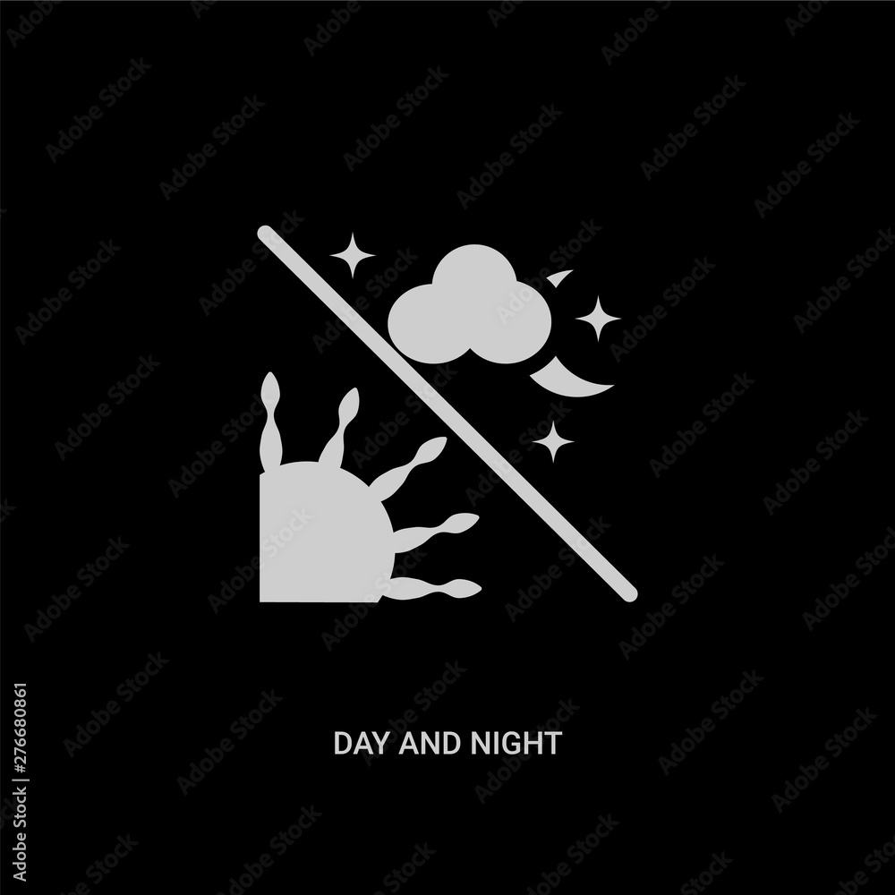 white day and night vector icon on black background. modern flat day and night from astronomy concept vector sign symbol can be use for web, mobile and logo. white day and night vector icon on black background. modern flat day and night from astronomy concept vector sign symbol can be use for web, mobile and logo.
