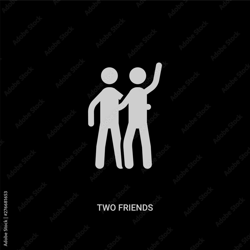 Friends icon Black and White Stock Photos  Images  Alamy