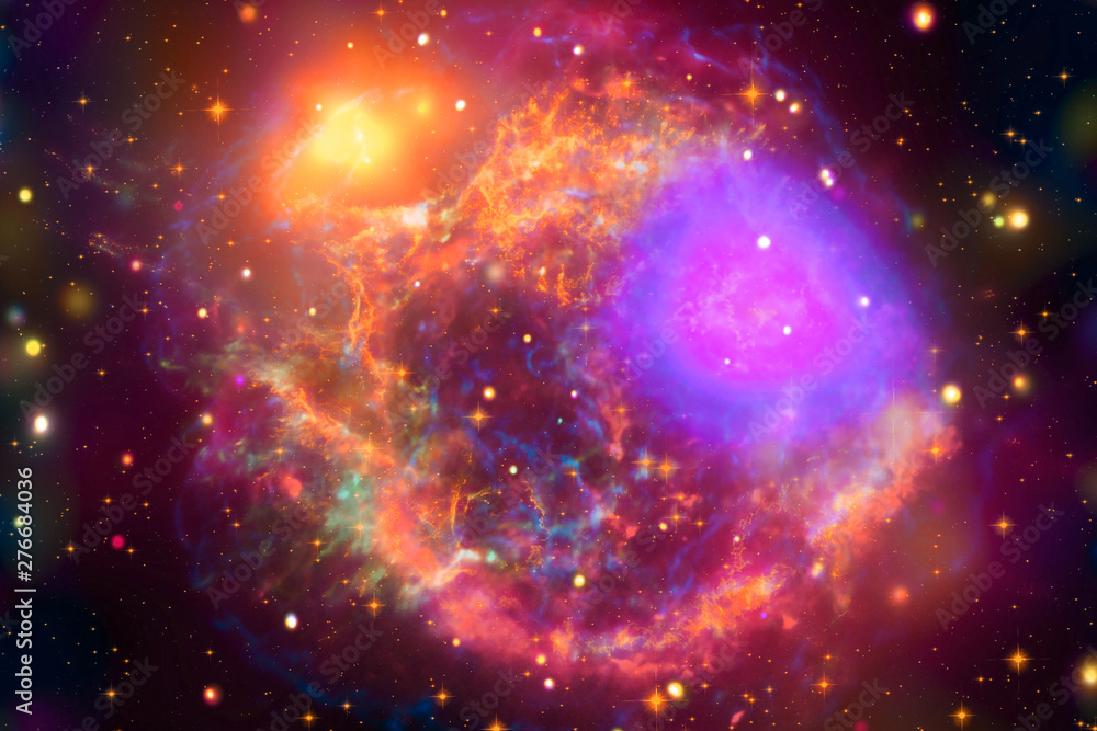 Obraz premium Far being shone galaxy. The elements of this image furnished by NASA.