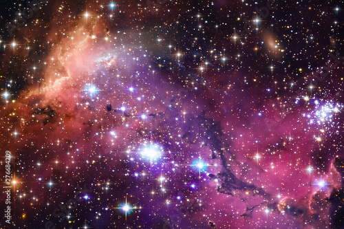 Space Background with Colorful Galaxy Cloud Nebula. The elements of this image furnished by NASA.