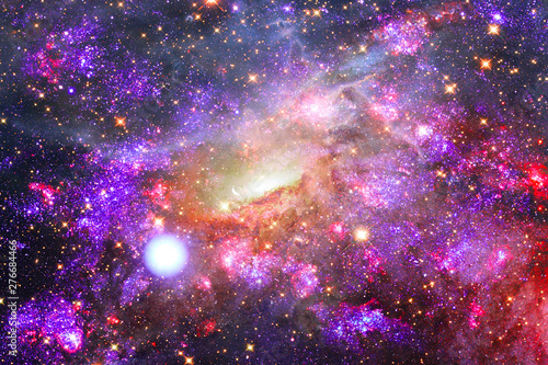 Amazing galaxy. Stars, nebula and gas. The elements of this image furnished by NASA. photo