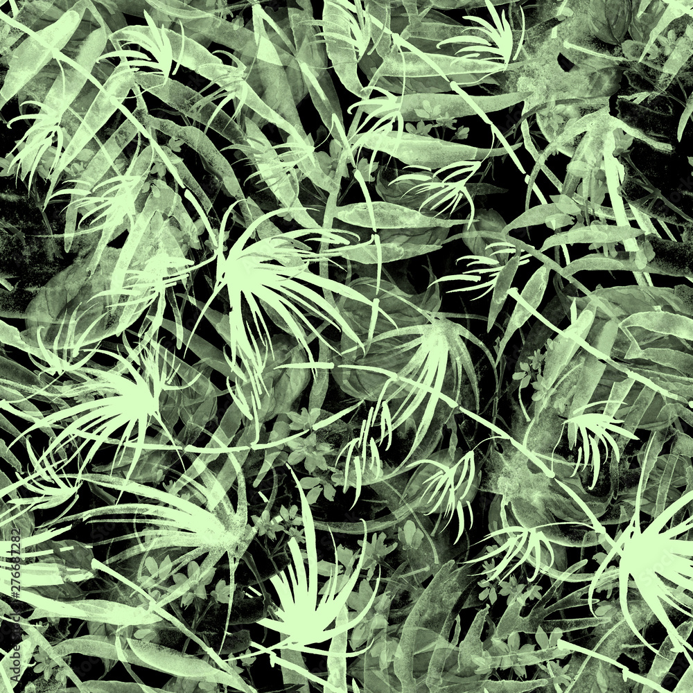 Watercolor Tropical leaves. leaves of a tree, palms, bamboo, branch, flower, abstract splash. Watercolor abstract seamless background, pattern, spot, splash of paint, blot, divorce, color. Tropic Watercolor Tropical leaves. leaves of a tree, palms, bamboo, branch, flower, abstract splash. Watercolor abstract seamless background, pattern, spot, splash of paint, blot, divorce, color. Tropic