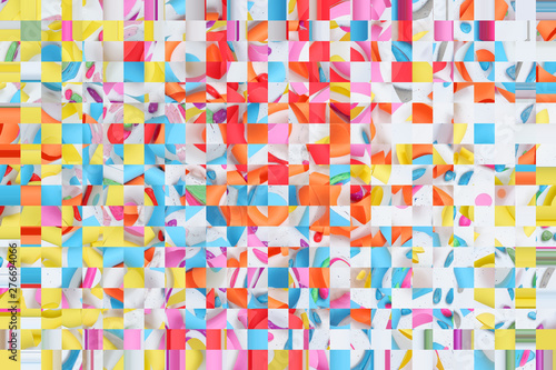 abstract background with confetti