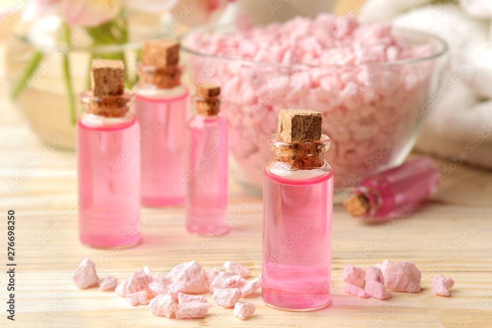 Spa. Aromatherapy. Body care cosmetics. and aroma oil sea salt on a natural wooden background. Spa. Aromatherapy. Body care cosmetics. and aroma oil sea salt on a natural wooden background.