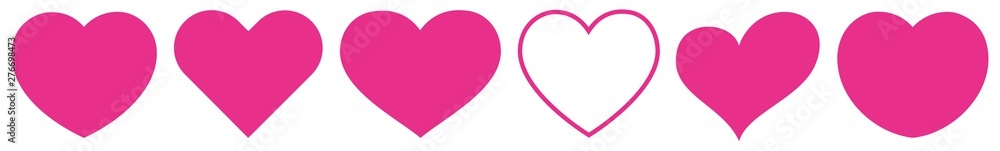 Heart Pink | Love | Logo | Variations
