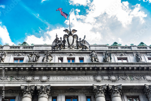 Fotografi Alexander Hamilton U.S. Custom House in New York City, USA