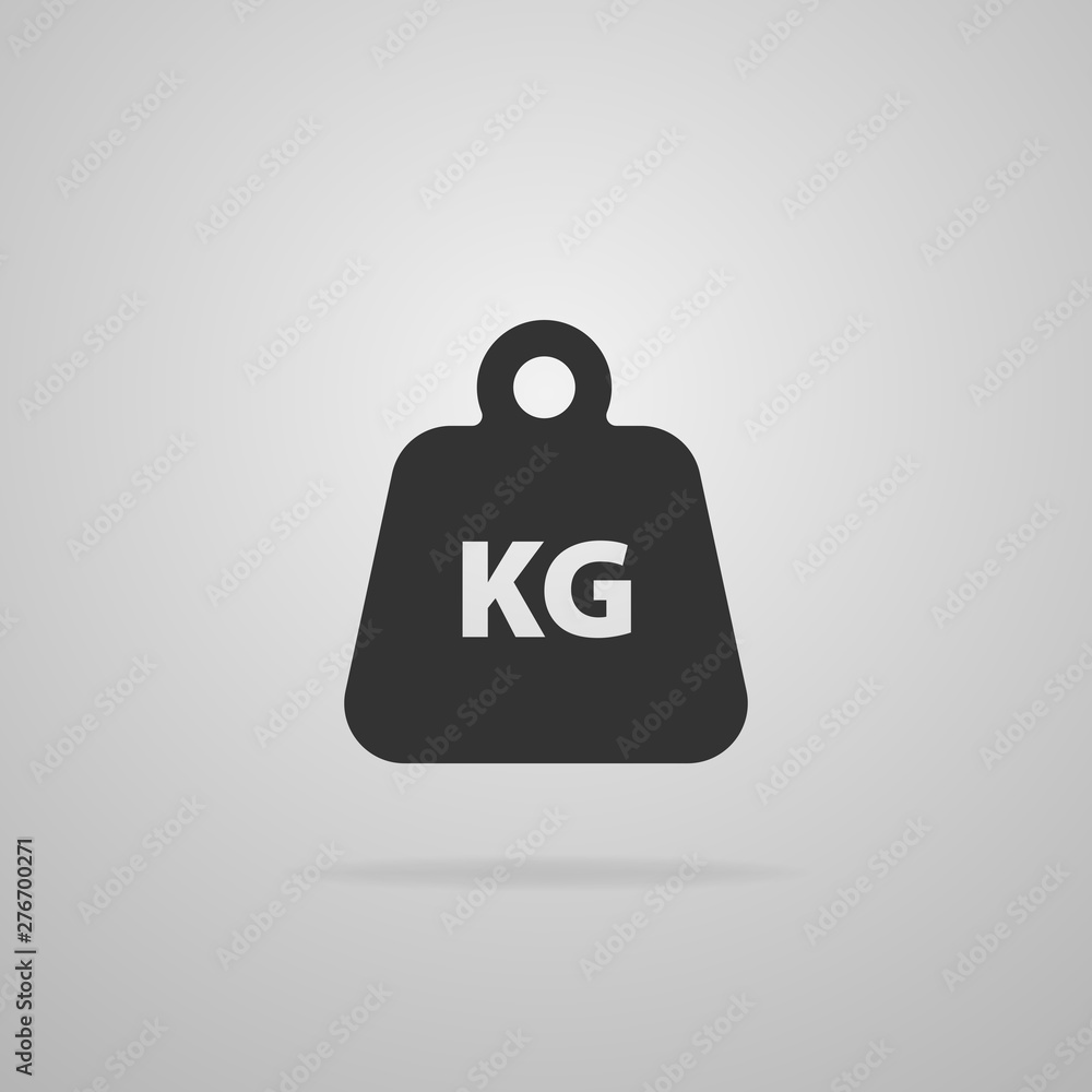 Weight Icon in trendy flat style isolated on gray background. Mass symbol for your web site design, logo, app, UI. Vector illustration. Weight Icon in trendy flat style isolated on gray background. Mass symbol for your web site design, logo, app, UI. Vector illustration.