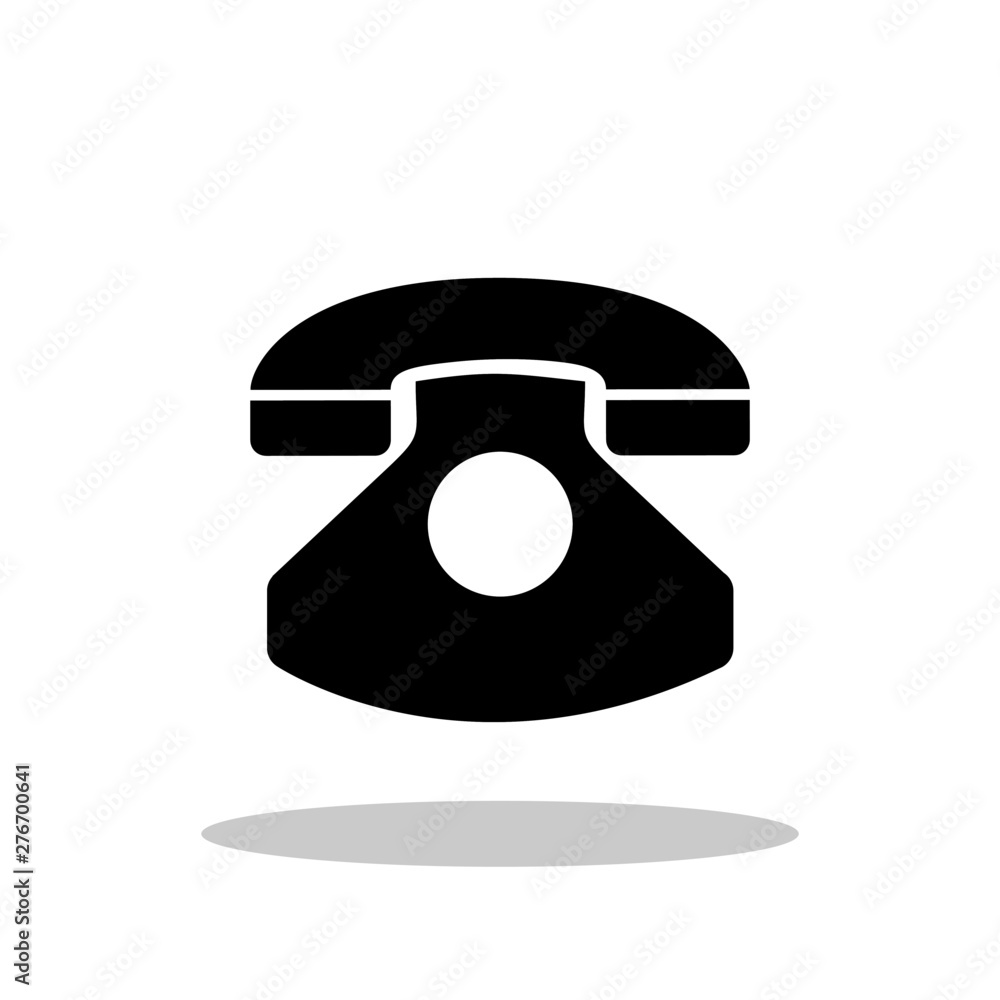 Classic phone icon in flat style. Retro phone symbol for your web site design, logo, app, UI Vector EPS 10. Classic phone icon in flat style. Retro phone symbol for your web site design, logo, app, UI Vector EPS 10.