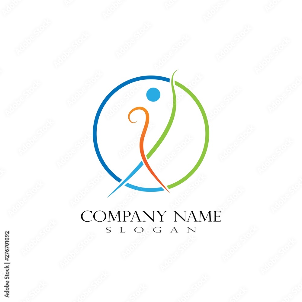 Obraz premium Healthy Life Logo vector template