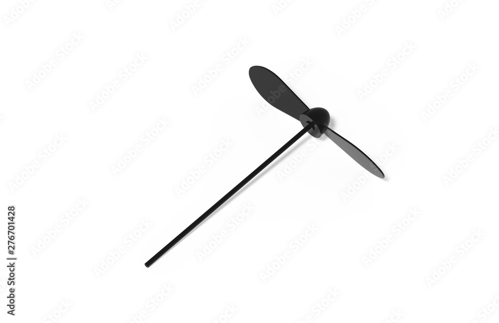 Blank promotional spinning dragonfly mock up template for branding, 3d illustration Blank promotional spinning dragonfly mock up template for branding, 3d illustration