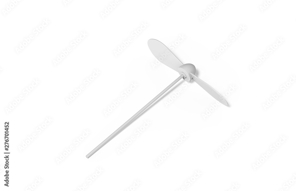 Blank promotional spinning dragonfly mock up template for branding, 3d illustration Blank promotional spinning dragonfly mock up template for branding, 3d illustration