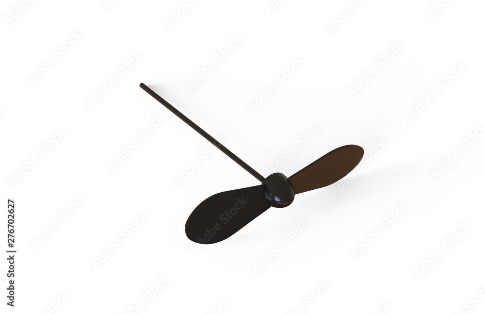 Blank promotional spinning dragonfly mock up template for branding, 3d illustration Blank promotional spinning dragonfly mock up template for branding, 3d illustration