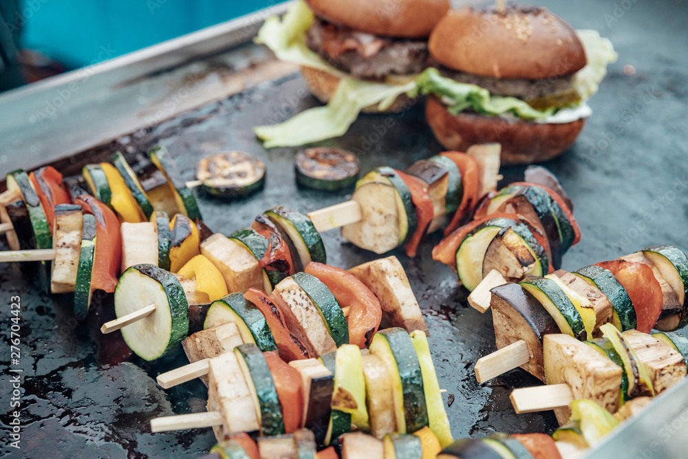 Catering for birthday party, wedding, event. Grilling meat, corn, burger, sausage, sunflower, vegetables. Fruit Dishes, Dessert, Salads, Pasta, Sweets Catering for birthday party, wedding, event. Grilling meat, corn, burger, sausage, sunflower, vegetables. Fruit Dishes, Dessert, Salads, Pasta, Sweets