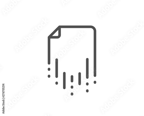 Recovery file line icon. Backup data sign. Restore document symbol. Quality design element. Linear style recovery file icon. Editable stroke. Vector