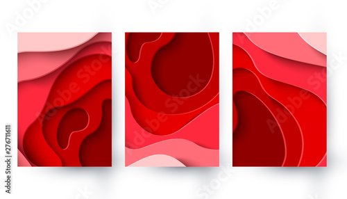World Blood Donor Day vector paper cut background
