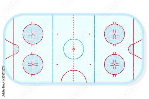 Hockey rink vector