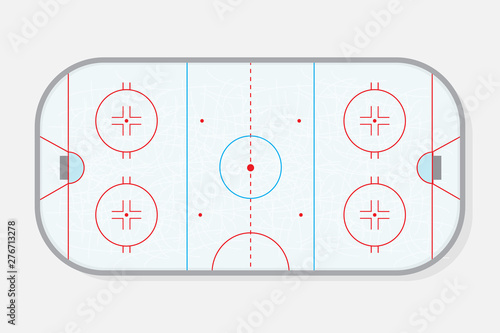 Hockey rink vector