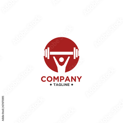 Free Download Fitness Logo. Symbol of sport barbel, health, illustration of fresh life - GFXLoad