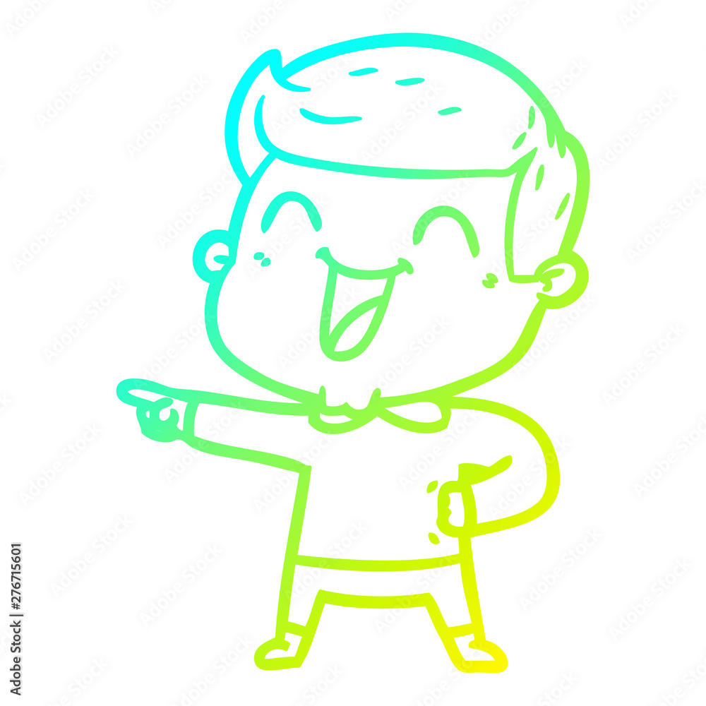 cold gradient line drawing cartoon man laughing cold gradient line drawing cartoon man laughing
