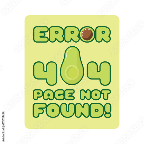 Error 404 page not found Avocado