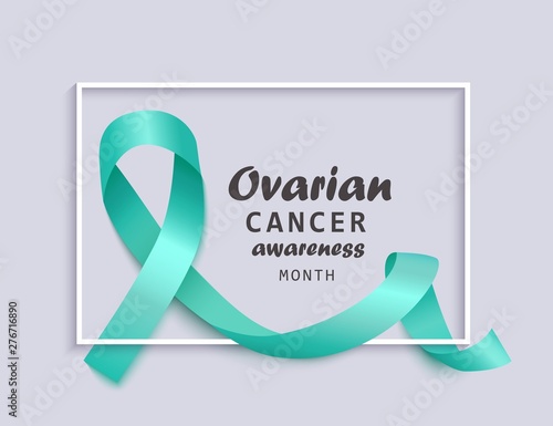 Banner for ovarian cancer awareness month.