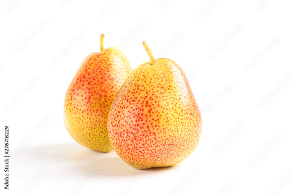 Fresh sweet pears isolated on white background Fresh sweet pears isolated on white background