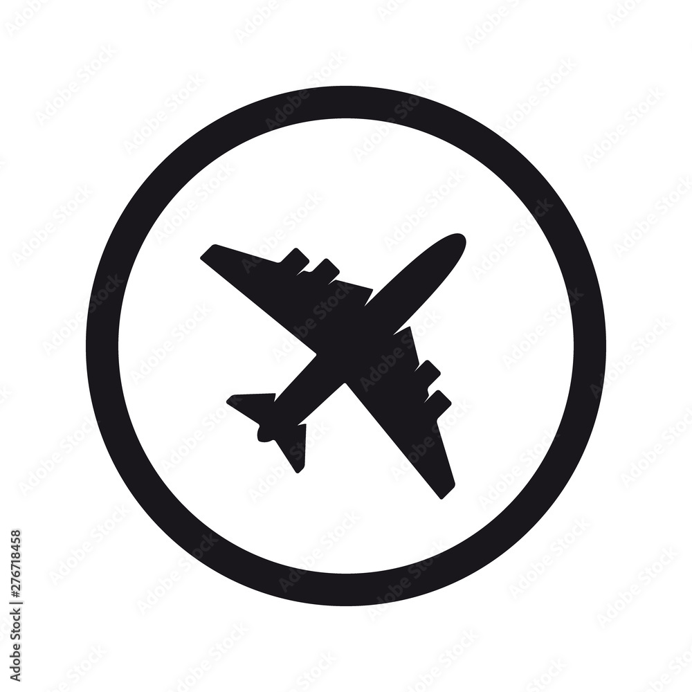Airplane symbol. Plane, aircraft icon or sign concept. Airplane symbol. Plane, aircraft icon or sign concept.