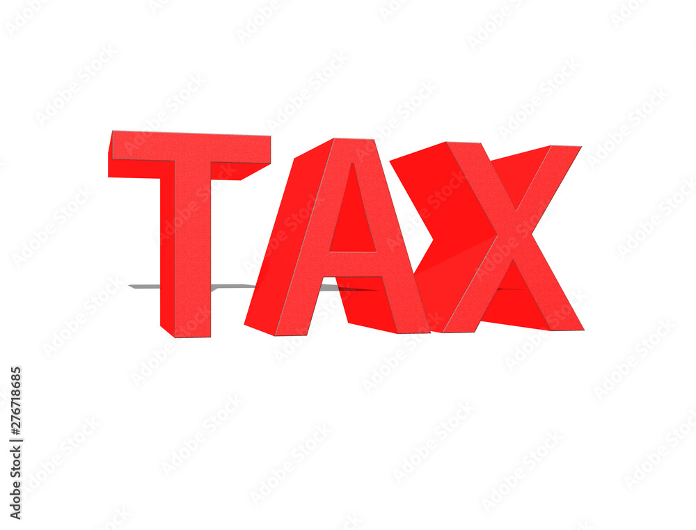 Tax in block text Tax in block text