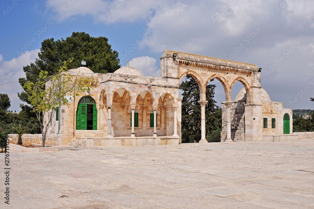 A view from the courtyard of Al-Aqsa Mosque in Jerusalem