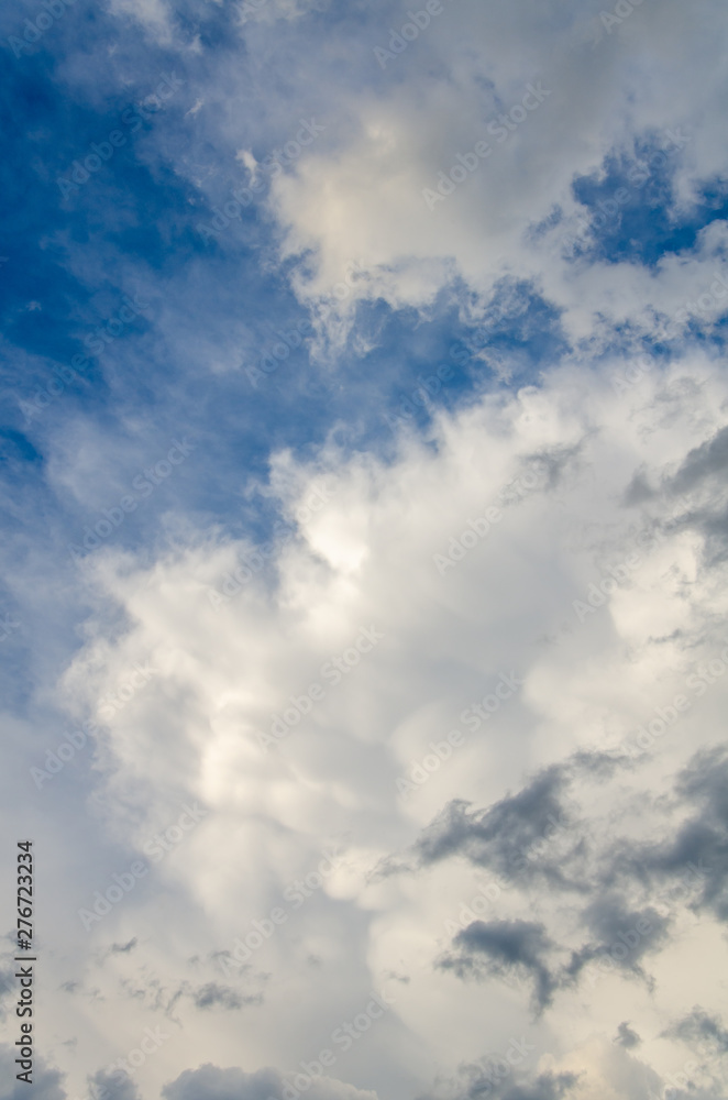 Dramatic cloudscape background with gray cumulus clouds on sky Dramatic cloudscape background with gray cumulus clouds on sky