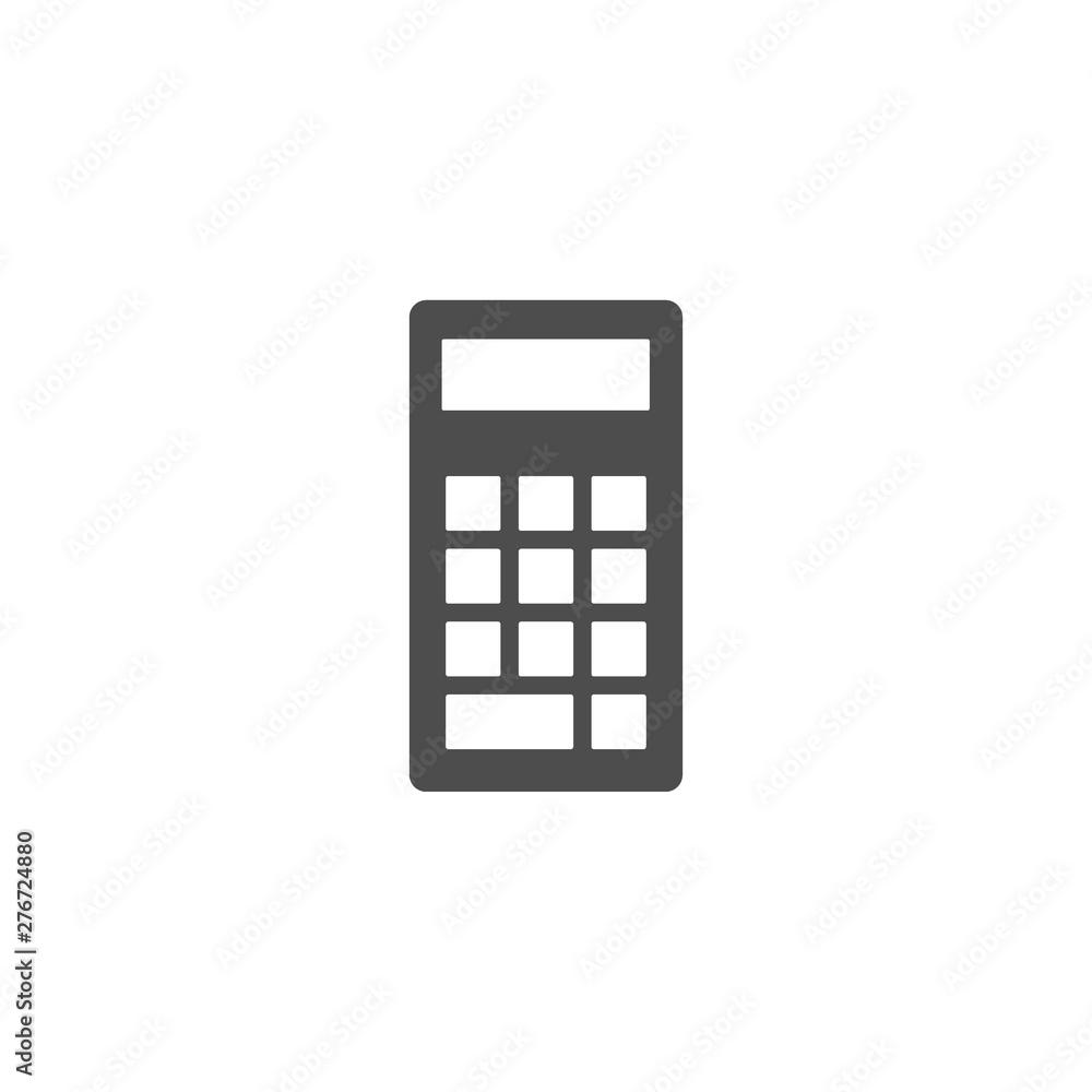Business, calculator icon. Vector illustration, flat design. Business, calculator icon. Vector illustration, flat design.