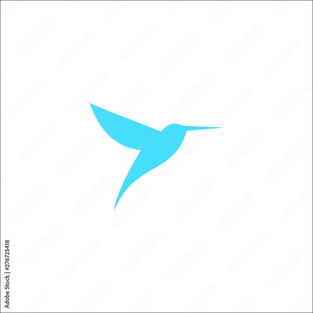 Naklejka premium Simple vector bird logo design
