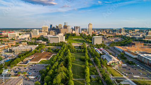 Nashville Tennessee TN Drone Aerial Skyline