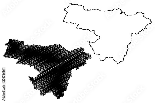 Pichincha Province (Republic of Ecuador, Provinces of Ecuador) map vector illustration, scribble sketch Pichincha map..