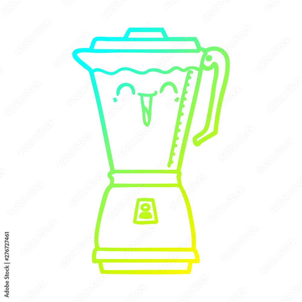 cold gradient line drawing cartoon food processor cold gradient line drawing cartoon food processor