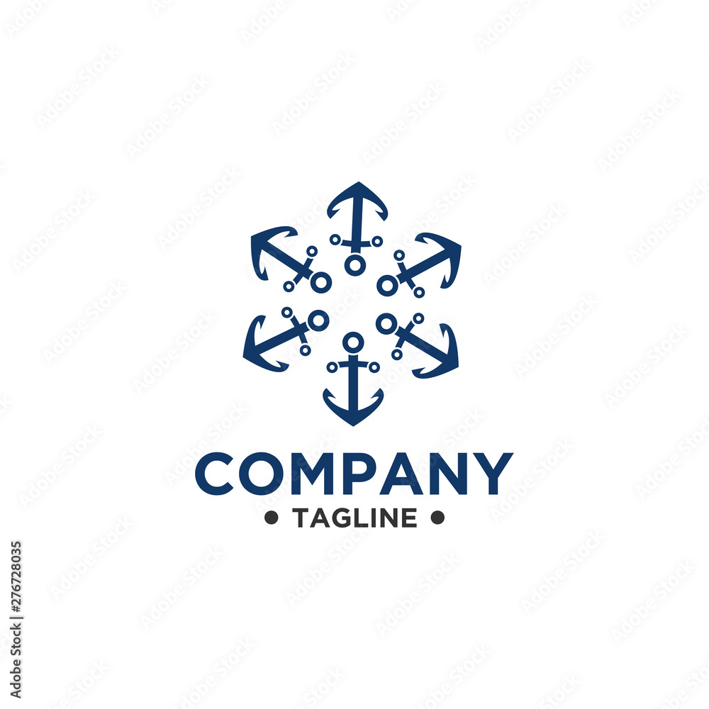 Anchor Logo Design Vector Anchor Logo Design Vector