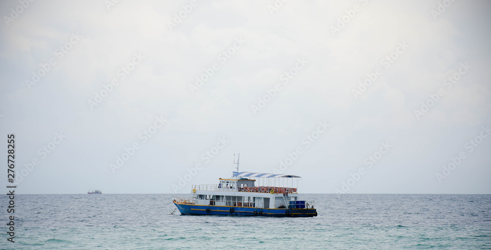 Ferry for tourists to the island