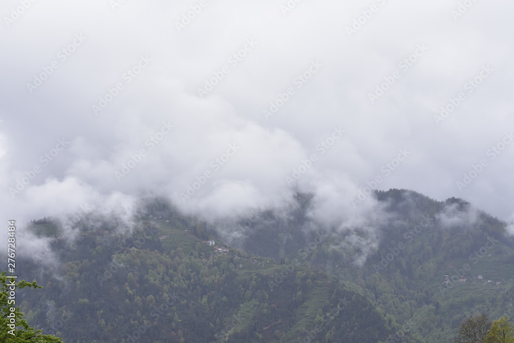 Fototapeta premium clouds over mountains