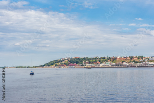 Wallpaper Mural Nizhny Novgorod city from the Volga river with a yacht Torontodigital.ca