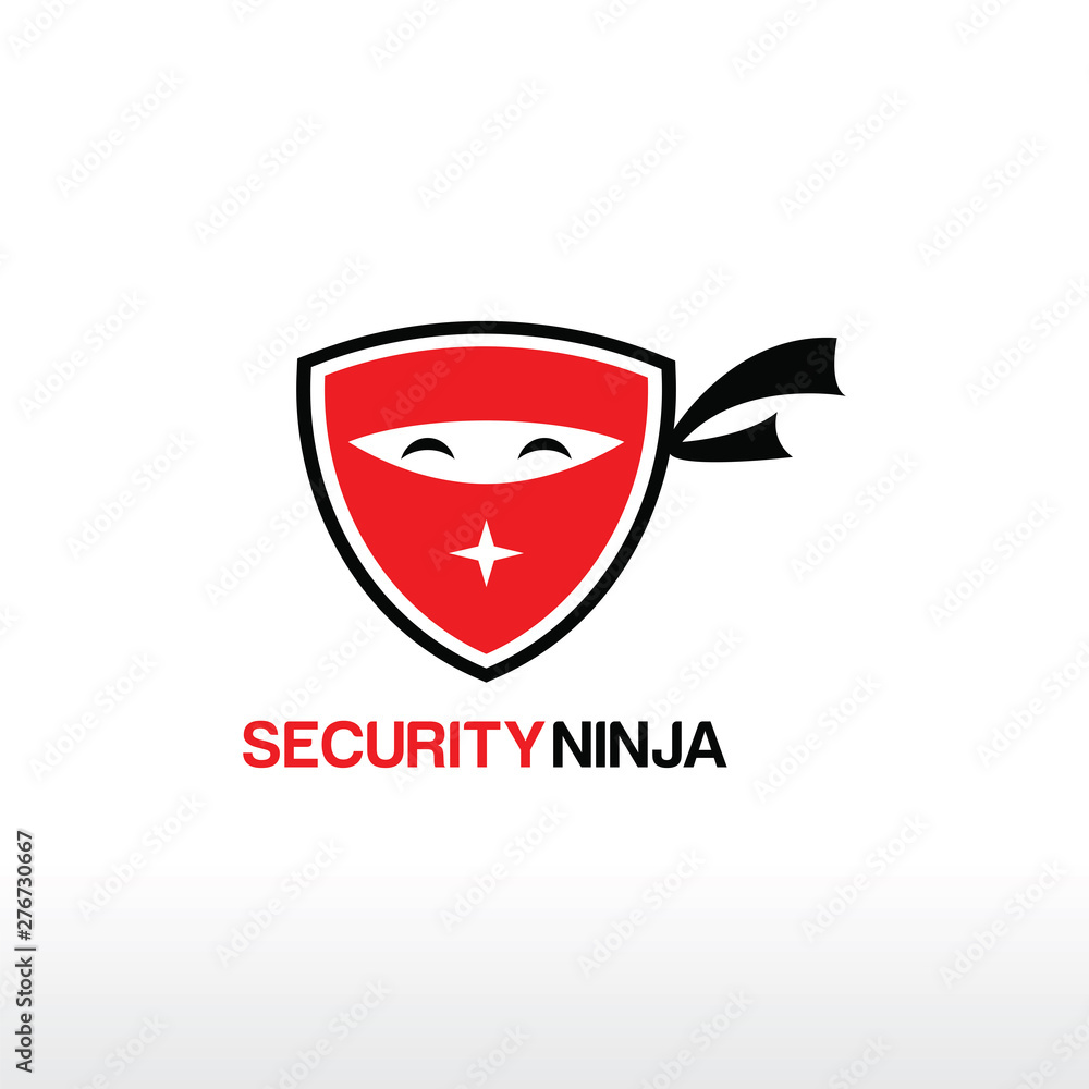 security ninja logo design security ninja logo design