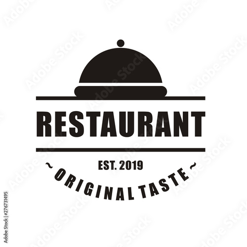 Restaurant logo design or chef icon