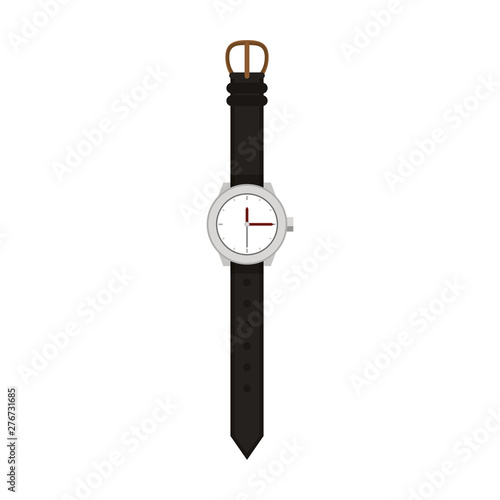 Wristwatch luxury fashion accesory for male vector illustration